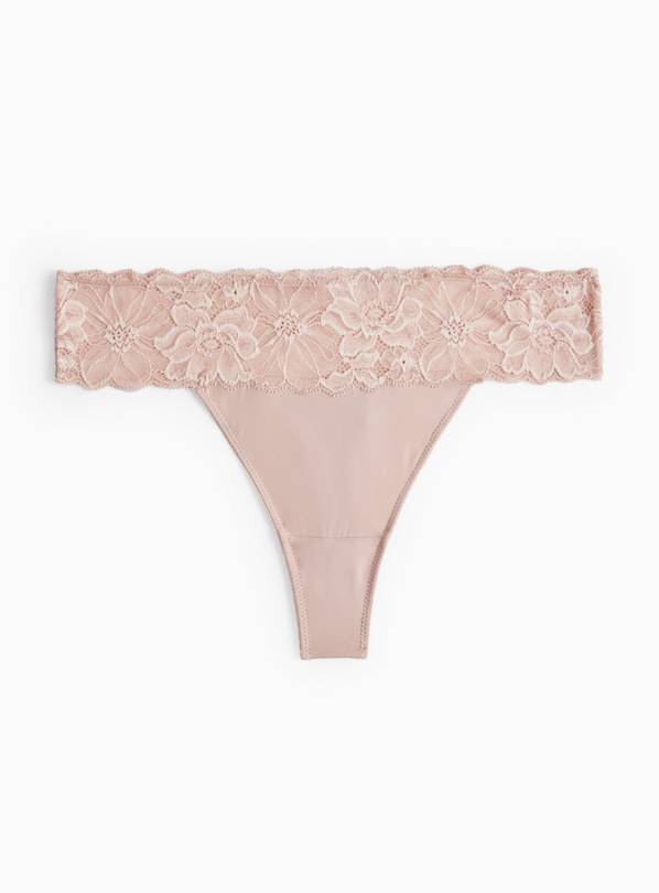 Mink Floral Lace Thong 12